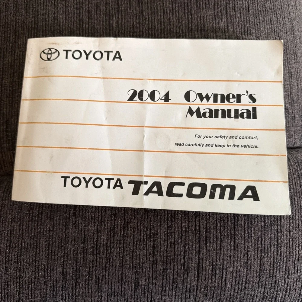 Toyota Tacoma 2004 Owner's Manual Owners Handbook Original Printed In Japan